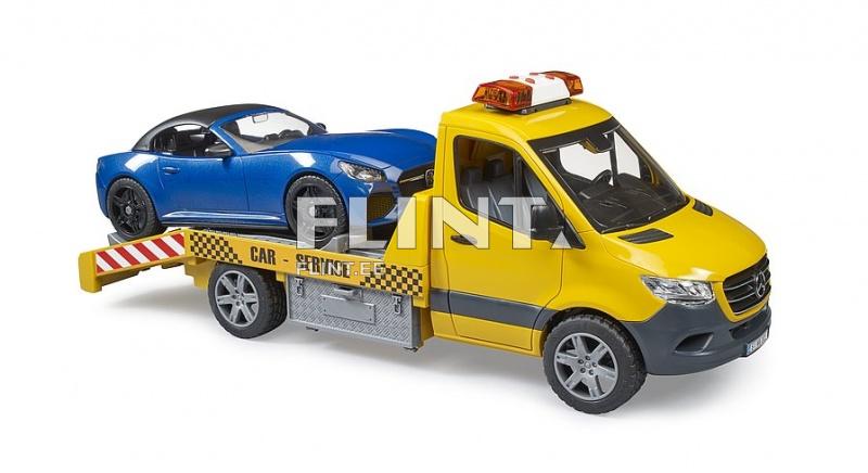 Breakdown truck MB Sprinter (50x17,2x18,5cm) + Roadster Bruder