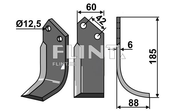 Mullafreesi tera vasak Perugini (185x60x6; ava 12,5)