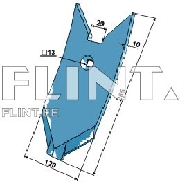 Pii ots LEMKEN Karat 3374442 (280x120x10mm; ava 12mm)