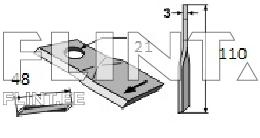 Blade COMER (FAMAROL) 04047015 R (110x48x3; hole 21mm) PBL