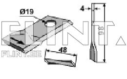 Blade FELLA 121712 L (98x48x4; hole 19mm) PBL
