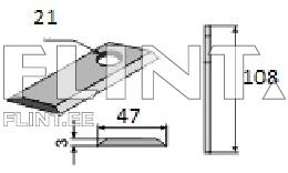 Blade RASA (GALFRE) 108D (108x47x3; hole 21mm)