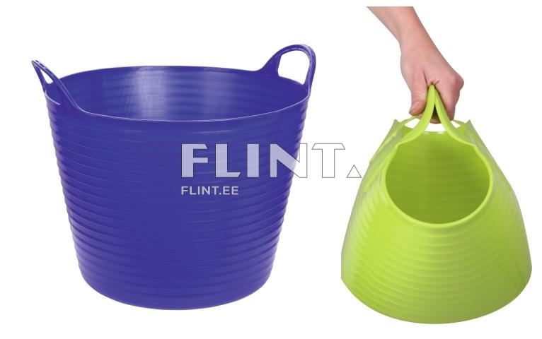 Flexible basket/bucket 42 l (blue)