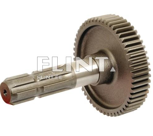 The main element of the product is a gear with a steel, splined shaft featuring a machined profile.