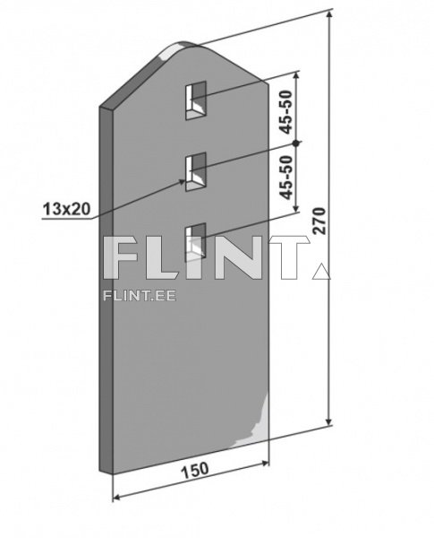 Libisti pii ots Väderstad 425587 (150x8x310mm) B