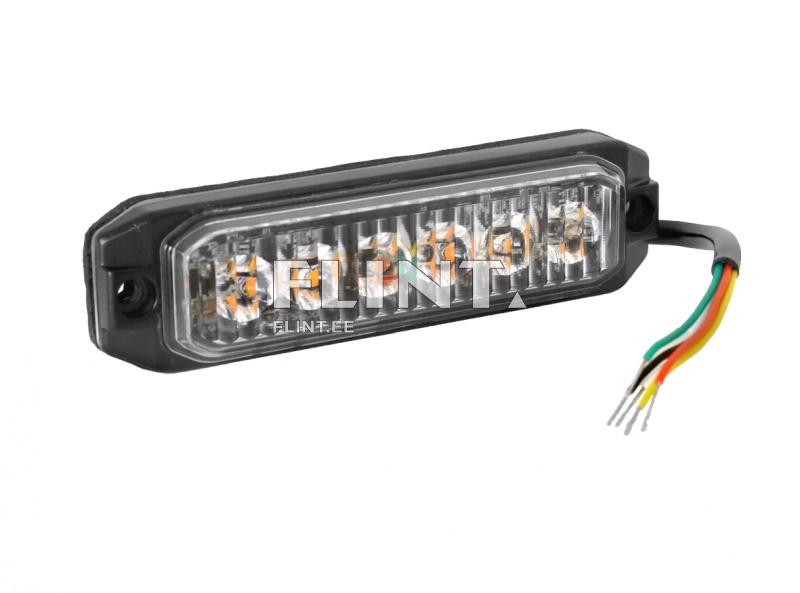 Warning light LED 12/24V, 6x3W LED