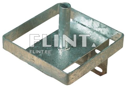 Salt block holder 20,5x20,5x23,5cm metal