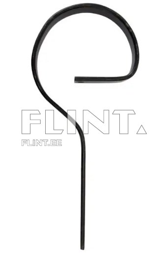 Toode on must metallist konks, millel on rõngakujuline ülemine osa ja sirge aluspink. Ülemise osa ring on avatud pool rõngast ja sirge osa on maapinna suunas.