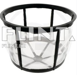 Mustast plastikust valmistatud loodusfilter, millel on selge materjal.