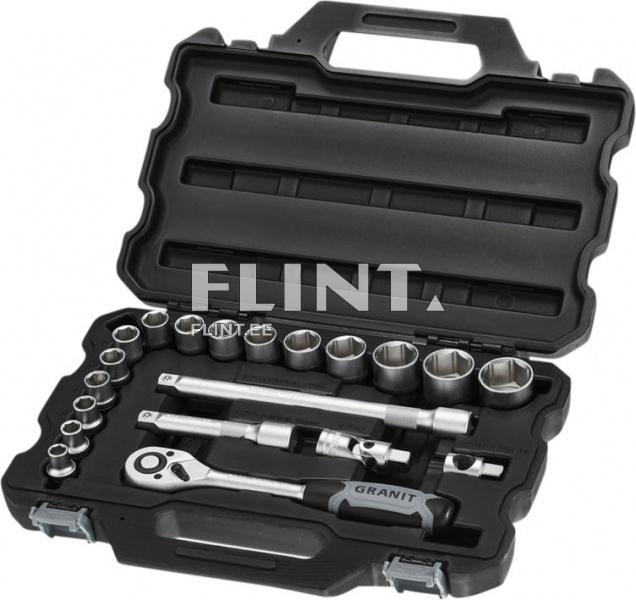 Socket wrench se1/2" (20pcs set) GRANIT BLACK