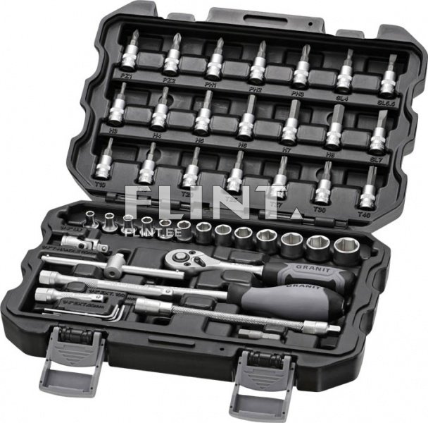 Padrunite ja narre komplekt 1/4" (45tk kmpl) GRANIT BLACK