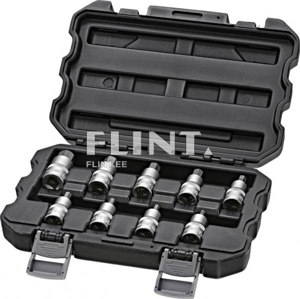 Bit socket set 1/2" (9pcs set) GRANIT BLACK