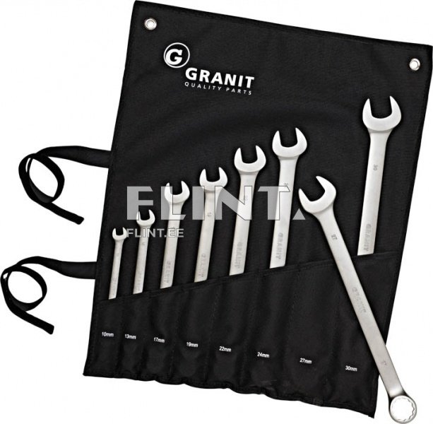 Lehtsilmusvõtmete komplekt XL (8tk kmpl) GRANIT BLACK