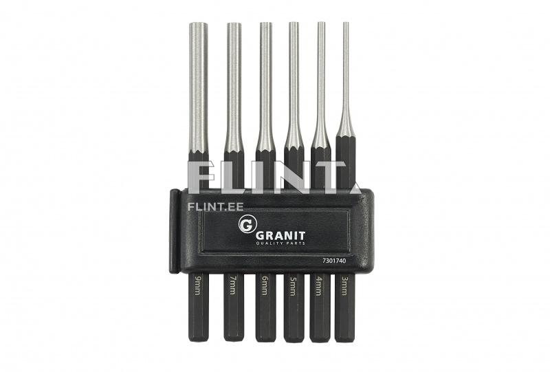 Pin puncher set (6pcs set) GRANIT BLACK