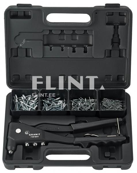 Hand riveting tool set (205 pcs) GRANIT BLACK