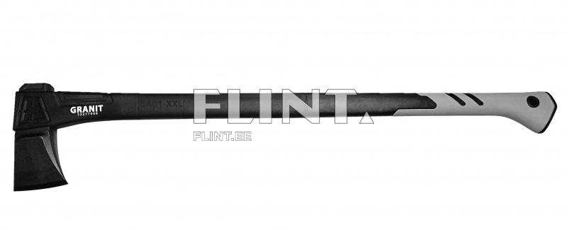 A black-headed axe with an ergonomic black and gray handle. The product name 'GRANIT' is featured in white lettering.