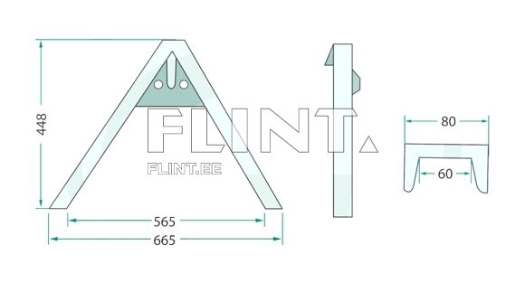 Haakekolmnurk 1000kg Cat.0 (seadme poolne)