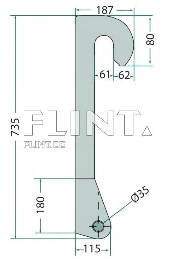 Flame-cut part set JCB, Q-Fit