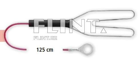 Connects fencer and wire or polywire (125cm)