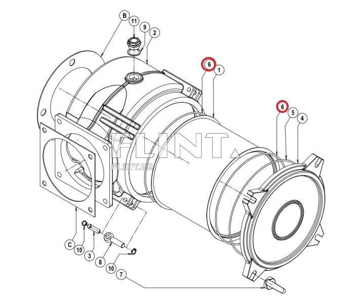 Filter O-ring Jurop 4022200262 (OR 4950)