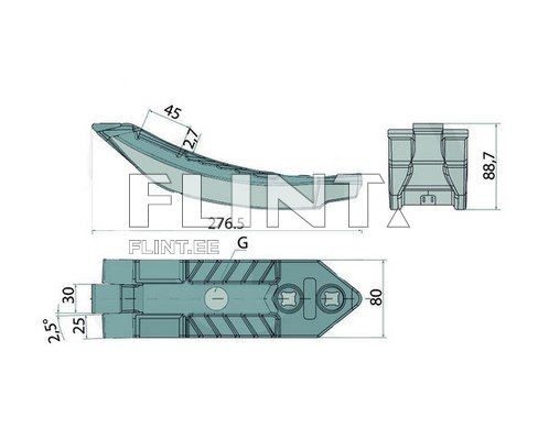 Kõvasulamiga peitel Kuhn H2220761 (276x80mm) ENDURANCE CARBIDE