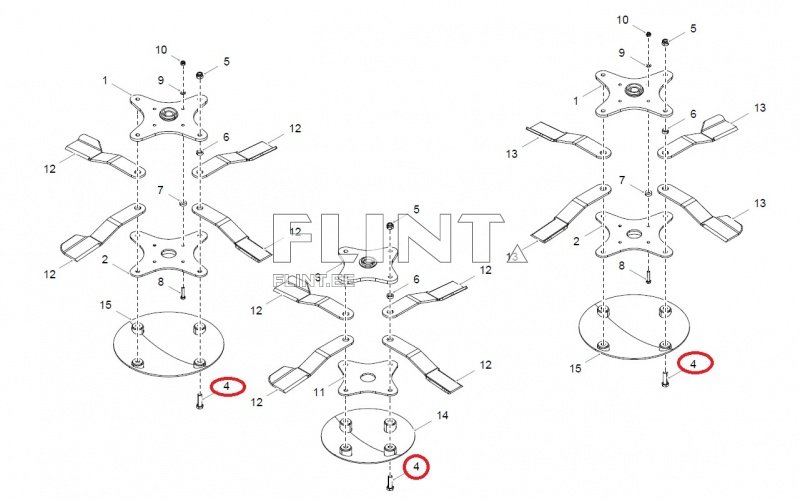 Jäätmaaniiduki tera polt M24x80