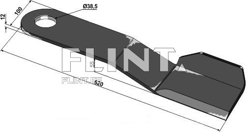Rotary cutter blade Bednar MZ (KM060135) L