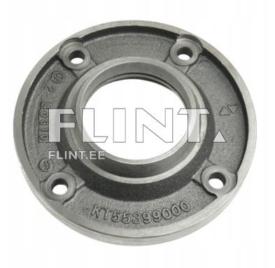 The product image shows a round metal component with a large central opening and four screw holes. The part is gray, likely made of cast iron, with a small code or number on its surface.