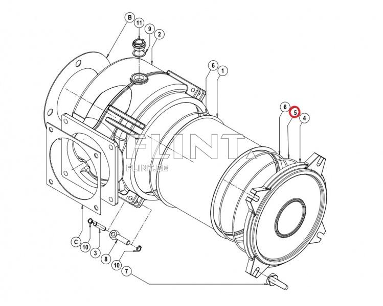 Cover O-ring Jurop 4022200243 (OR 4975)