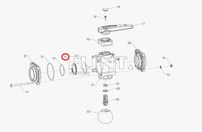 Seal for valve 3" ARAG 45300708.071