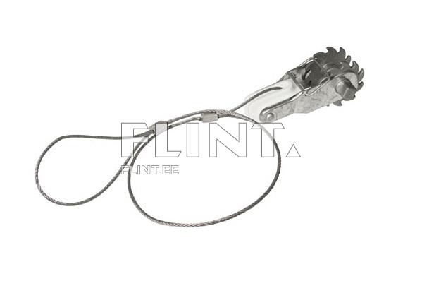 Gear-toothed Wire Tensioner with insulator and wire rope