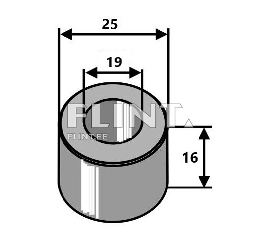 Puks 16x25, ava 19mm