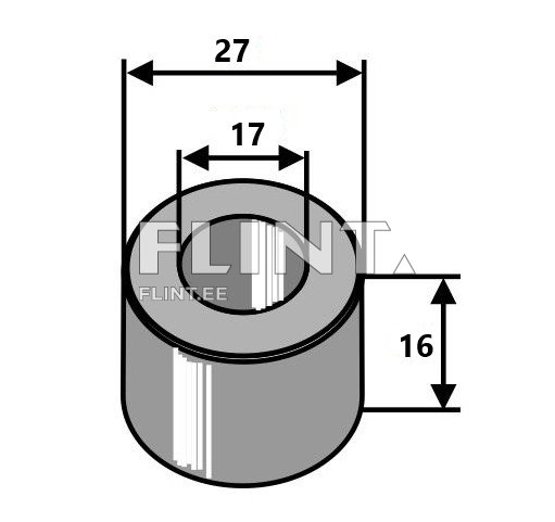 Puks 16x27, ava 17mm