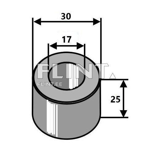 Puks 25x30, ava 17mm