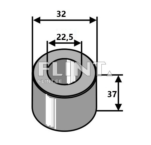 Puks 37x32, ava 22,5mm