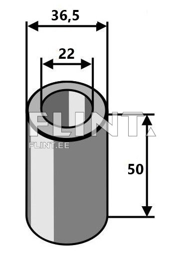 Puks 50x36,5, ava 22mm