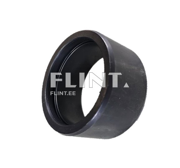 Mustast plastikust rõngas, millel on sile välimus ja ümmargune kuju. Rõnga sees on vastupidav, kergelt läikiv pind.