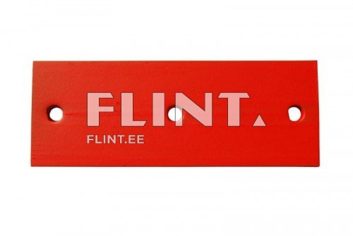 Punane, lame riba, millel on kolm ühtlaselt jaotatud ringikut auk.