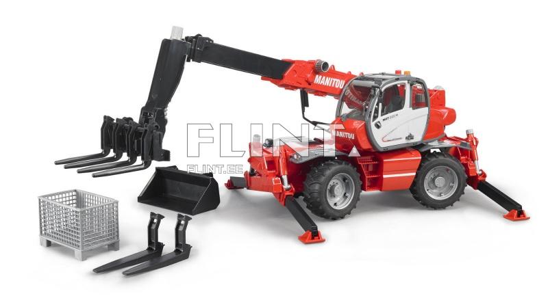 Telehandler Manitou MRT 2150 (52,7x16,8x20cm) + accessories Bruder