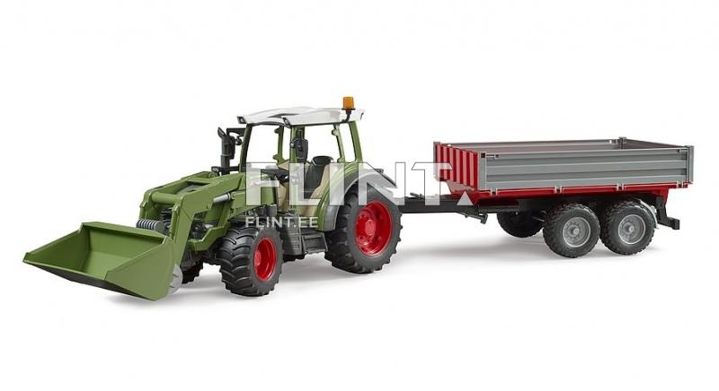 Tractor Fendt 211 (55x13x16cm) + loader + trailer Bruder