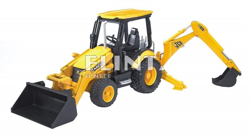 Backhoe loader JCB MIDI CX (41x17,2x25cm) Bruder