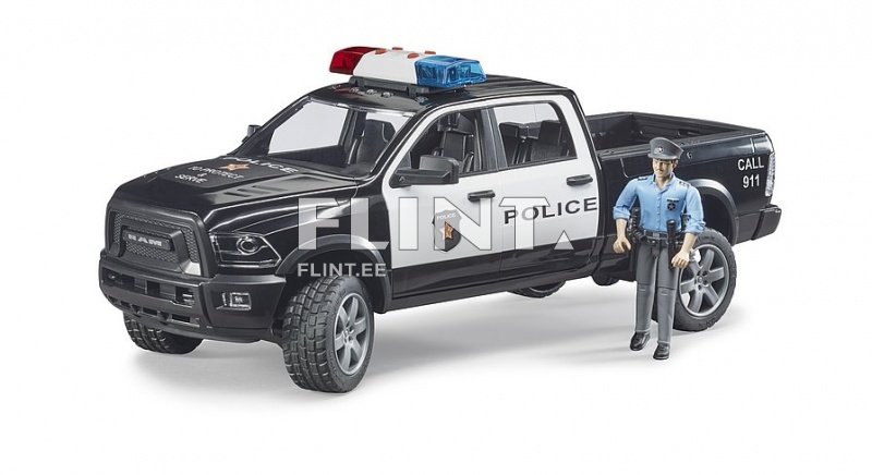 Politsei auto Dodge Ram 2500 + politseinik (38x13x13cm) Bruder