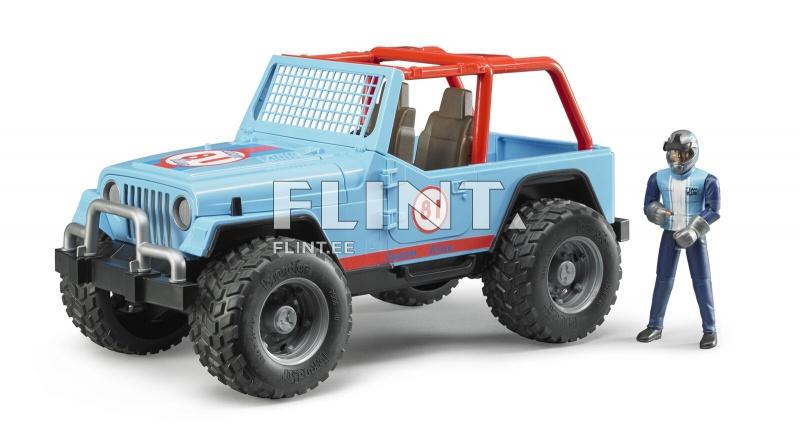 Blue Jeep with driver (29,5x15x15cm) Bruder