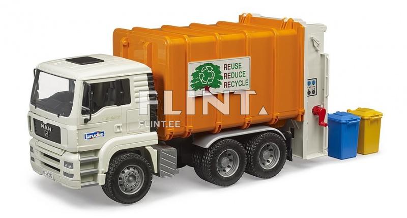 Dustcart loader MAN TGA (52x18x25,8cm) Bruder