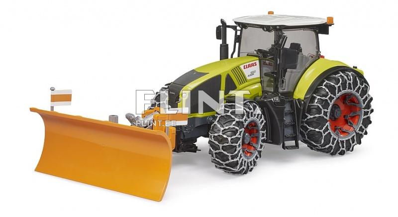 Tractor Claas Axion 950 (46x21x21cm) + snow plough + snow chains Bruder