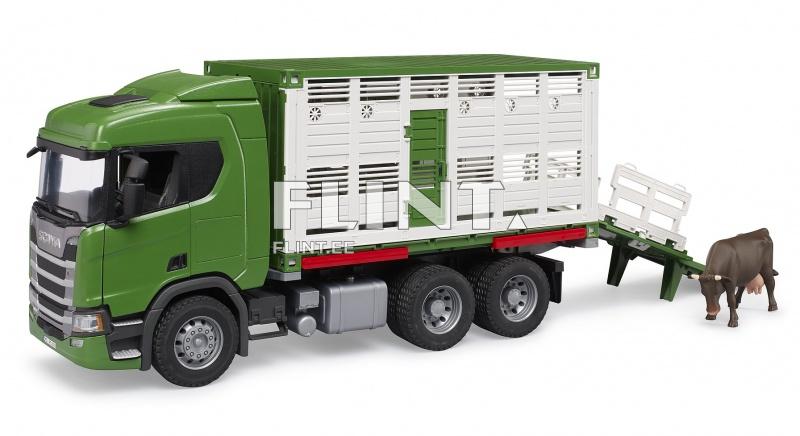 Cattle transportaion truck Scania Super 560R (53,5x18,5x26,5cm) Bruder