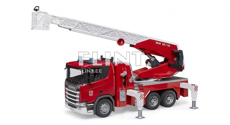 Fire service truck Scania Super 560R (59x20x27,5cm) Bruder