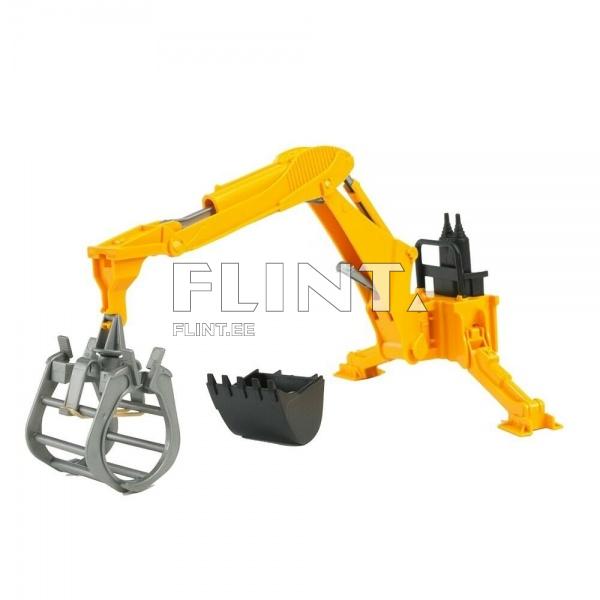 Backhoe with gripper (29x18x24cm) Bruder
