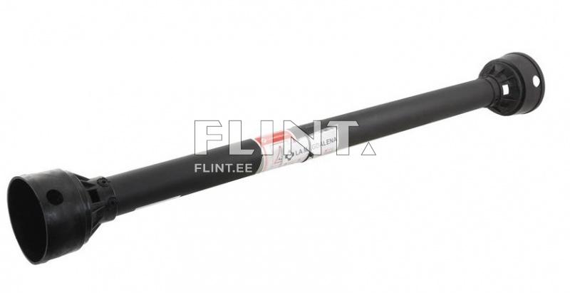 The product is a straight black plastic rod with larger openings at both ends. It features a quality design with a label positioned in the center.