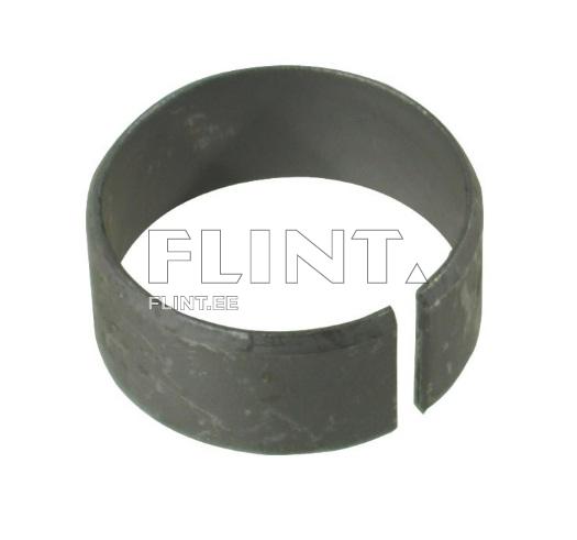 A steel ring with an open cut and a smooth surface.